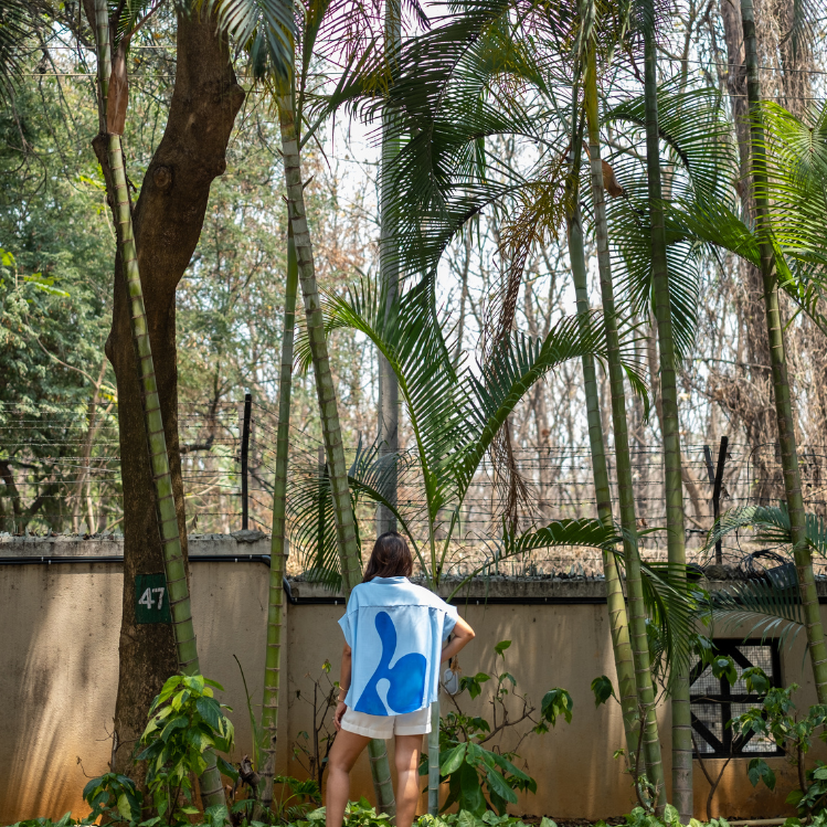 Coco Powder Blue Soft Lin'en Shirt