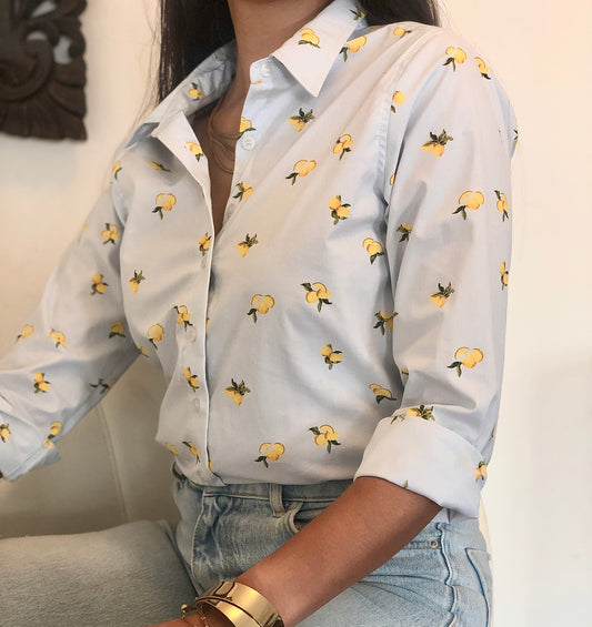 Fresh: PoppyandCo Button Down Shirt For Women