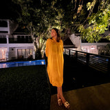 Chandini Festive Kaftan Dress | Pure Modal Satin by Poppy & Co