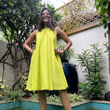 The Amalfi Dress — Lime Green