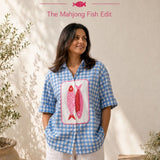 Sundae Gingham Shirt — Mahjong Fish Edit | Poppy & Co