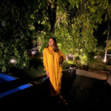 Chandini Festive Kaftan Dress | Pure Modal Satin by Poppy & Co