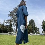 The Wanderheart Kaftan — Blue Cotton Kaftan Dress | Poppy & Co
