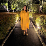 Chandini Festive Kaftan Dress | Pure Modal Satin by Poppy & Co