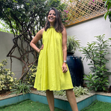 The Amalfi Dress — Lime Green