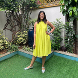 The Amalfi Dress — Lime Green
