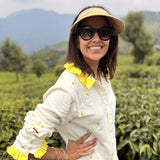 The Limoncello Shirt — Lemon Embroidered Muslin | Poppy & Co