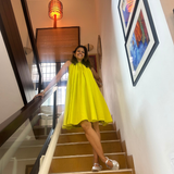 The Amalfi Dress — Lime Green
