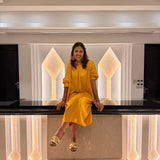 Chandini Festive Kaftan Dress | Pure Modal Satin by Poppy & Co