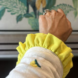 The Limoncello Shirt — Lemon Embroidered Muslin | Poppy & Co