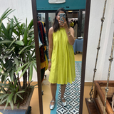 The Amalfi Dress — Lime Green