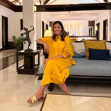 Chandini Festive Kaftan Dress | Pure Modal Satin by Poppy & Co