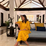 Chandini Festive Kaftan Dress | Pure Modal Satin by Poppy & Co
