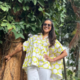 Coco Lime Green & White Polka Print Shirt