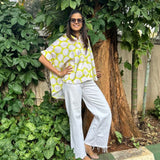 Coco Lime Green & White Polka Print Shirt