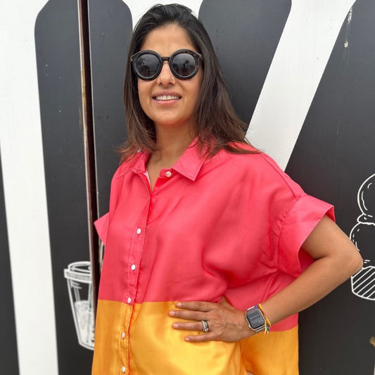 Coco Coral & Yellow Shirt
