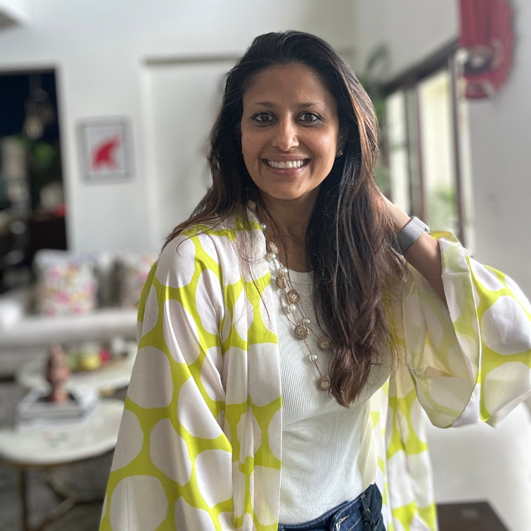 Lime Green & White Polka Dot Kimono Top