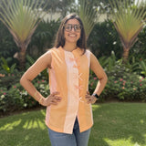 The Kiki Bow Waistcoat|Sunset StripeTop