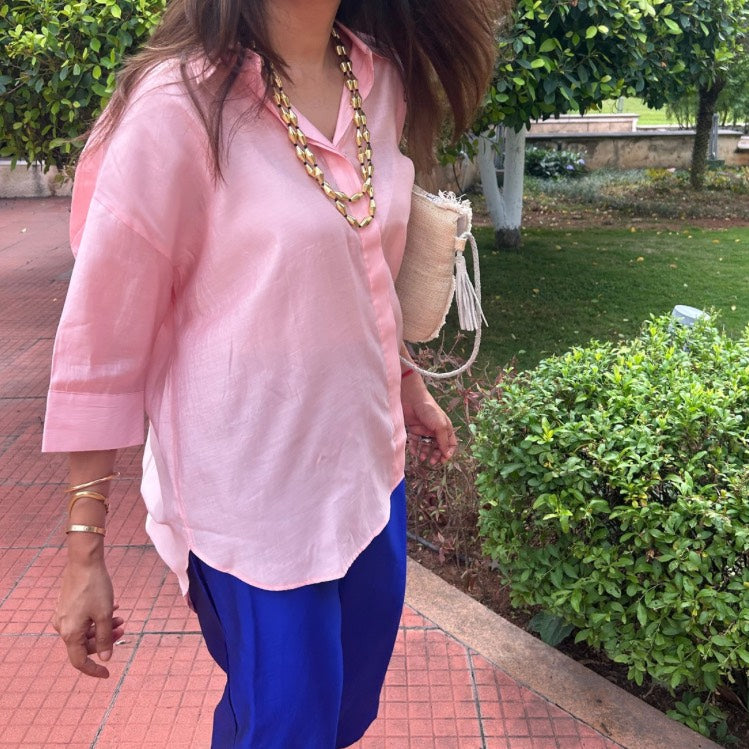 Pink Oversized Shirt