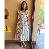 The Chloe Dress — Botanical Bow-Strap Midi